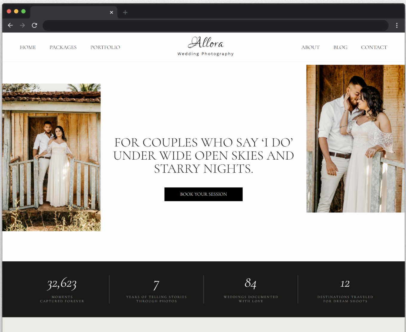 Allora Photography Template